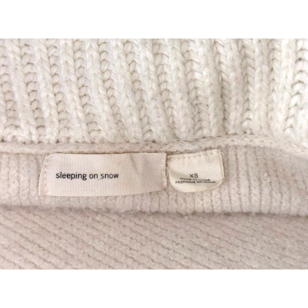 Anthropologie Alpaca Wool Sleeping On Snow Elspeth Longline Cardigan XS Collared - Picture 9 of 10